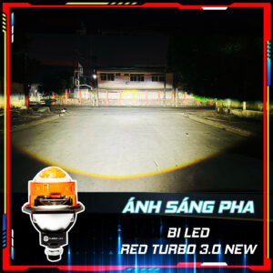 Bi Led Red Turbo 3.0 NEW 8 Anh Sang Pha Turbo 3.0 New