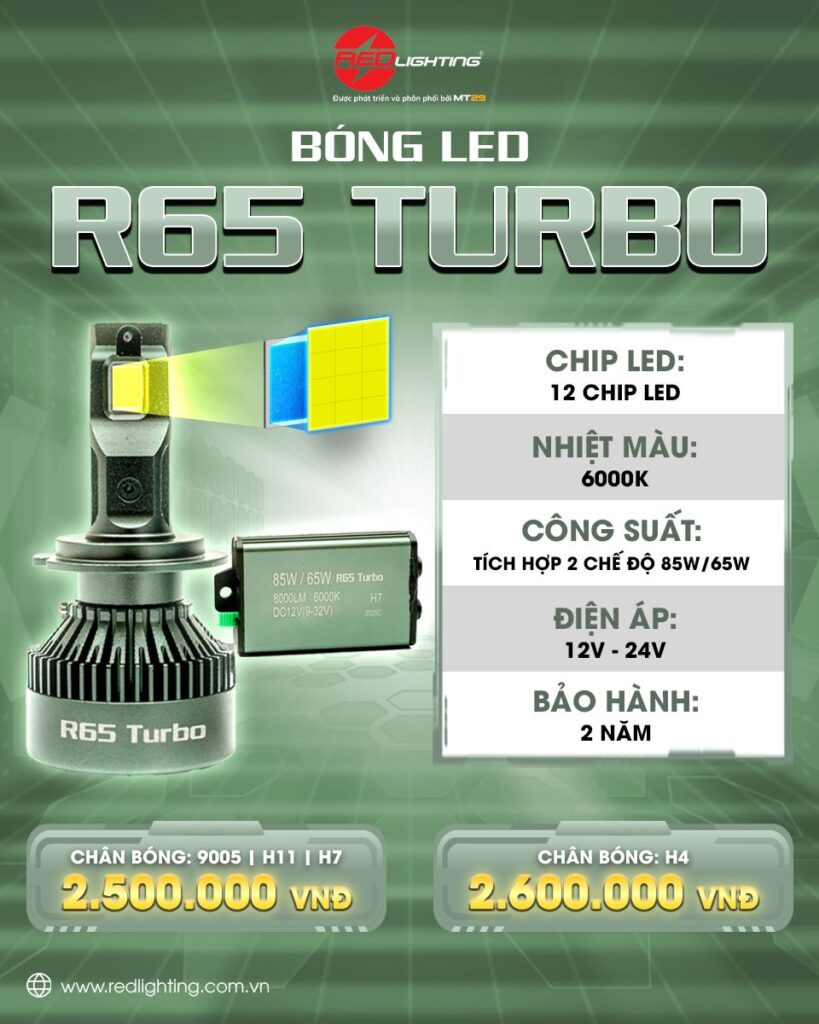 bóng led r65 turbo